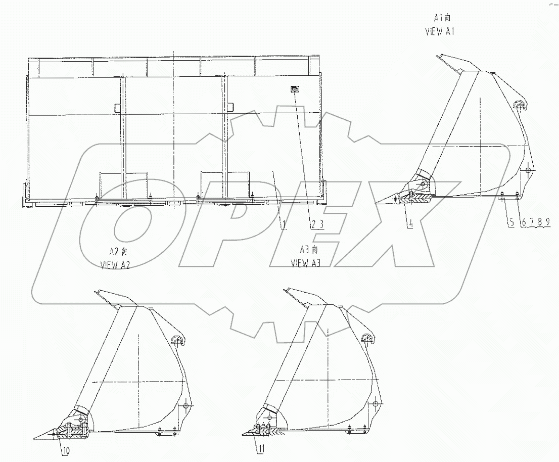  43C0880 000 BUCKET 3.5 m3