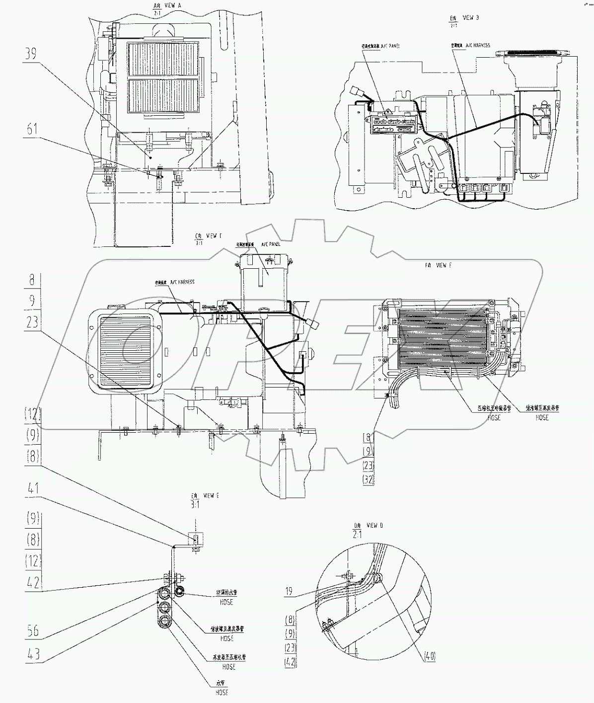  23E0453 005 AIR CONDITIONING SYSTEM