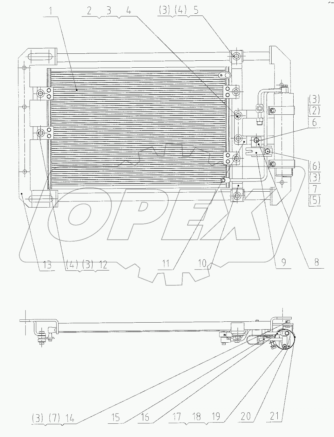  46C7076 001 CONDENSER & RECEIVER AS