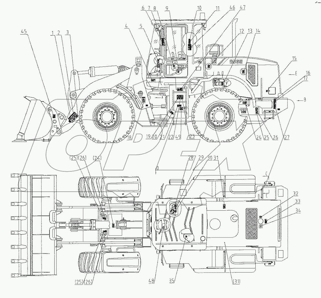  45E0740 008 DECAL GROUP