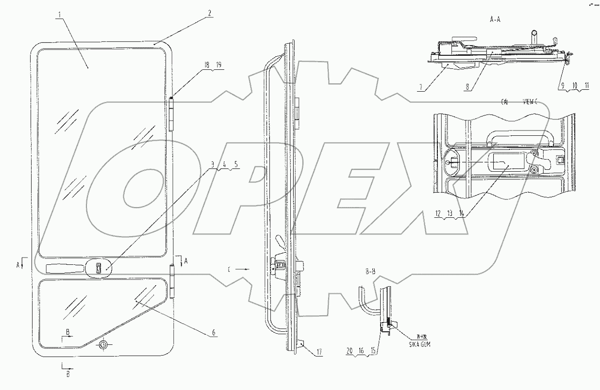  47C0287 004 DOOR AS-LH
