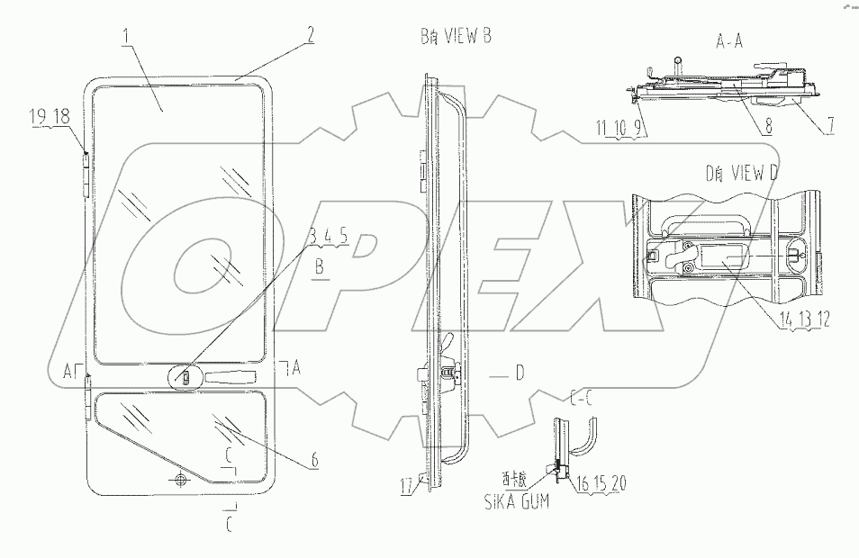  47C0288 004 DOOR AS-RH