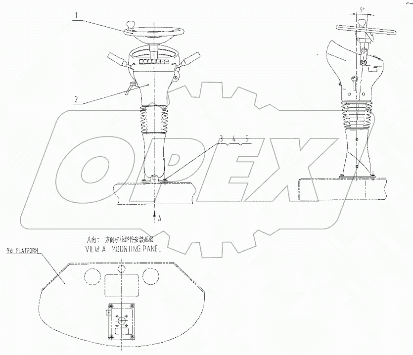  49E0324 000 STEERING COLUMN AS