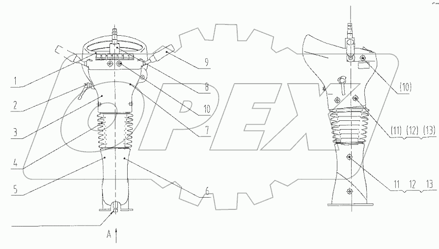  47C1797 001 STEERING COLUMN GP