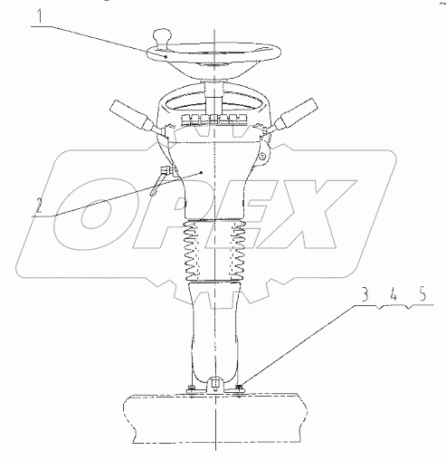  49E0133 001 STEERING COLUMN AS