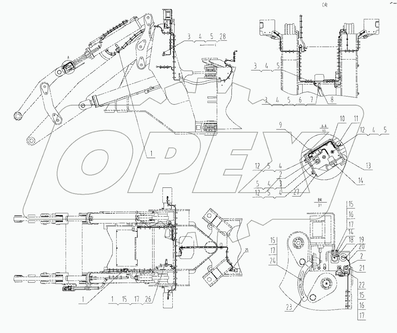  46C4529 003 FRONT FRAME WIRING