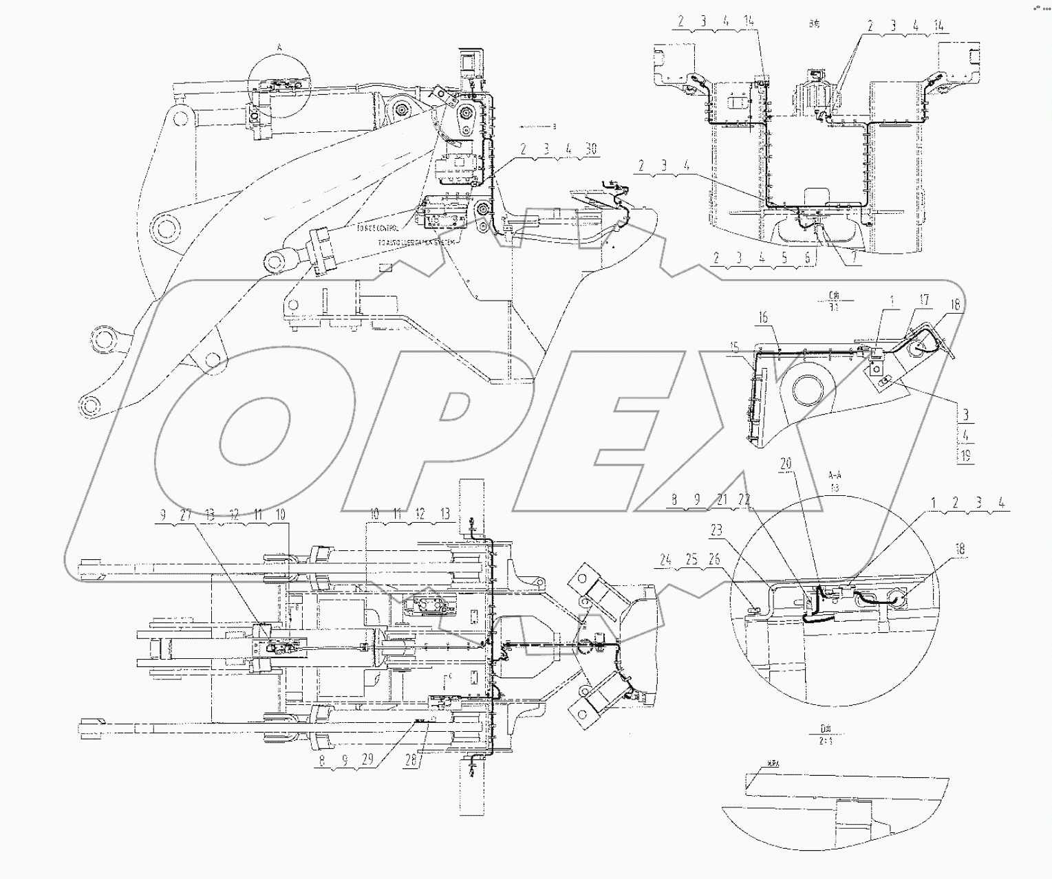  46C5249 005 FRONT FRAME WIRING