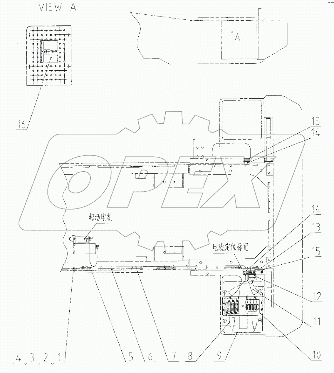  46C3781 002 BATTERY WIRING
