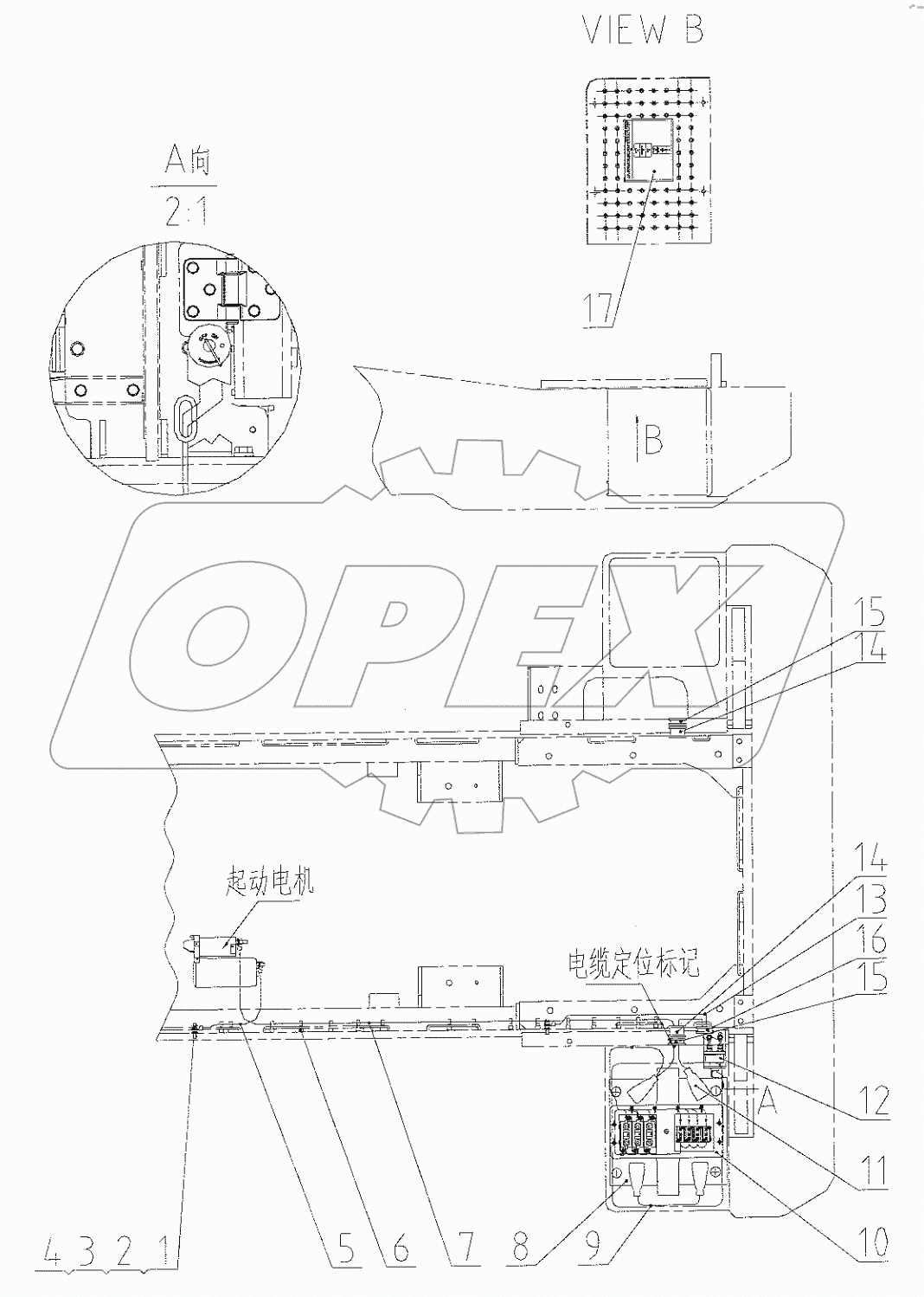  46C7021 001 BATTERY WIRING