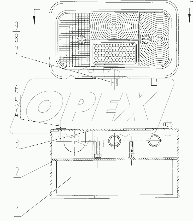  46C1411 000 REAR FLOODLIGHT-RH
