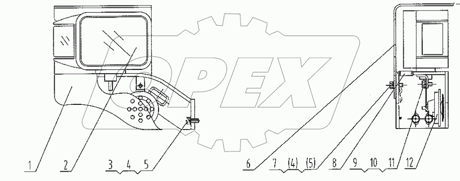  46C3121 000 FRONT FLOODLIGHT-RH