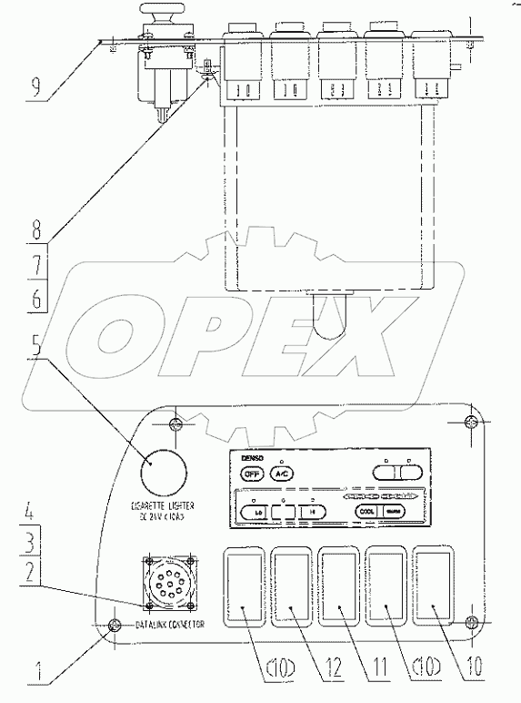  46C3769 000 PANEL MOUNTING AS-RH