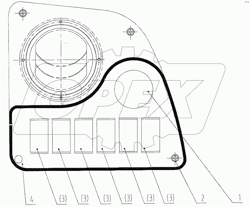  46C3778 000 RIGHT PANEL MOUNTING AS