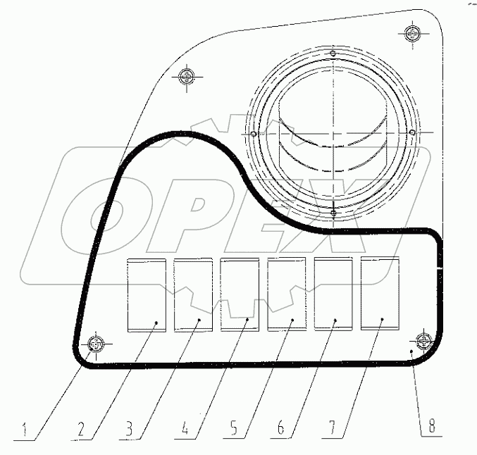  46C3768 000 LIFT PLATE MOUNTING AS