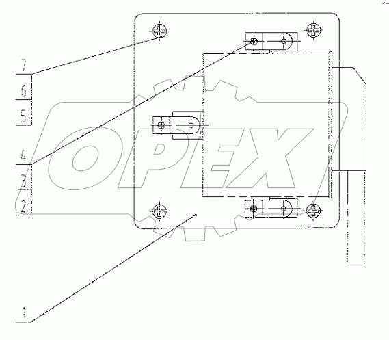  46C1134 001 CONTROLLER MOUNTING PLATE