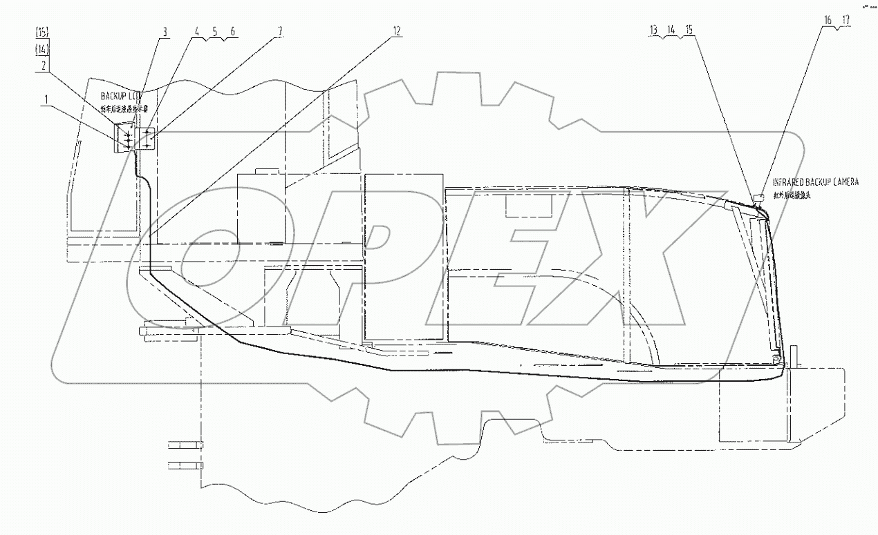  46C1555 003 BACKUP MONITOR WIRING