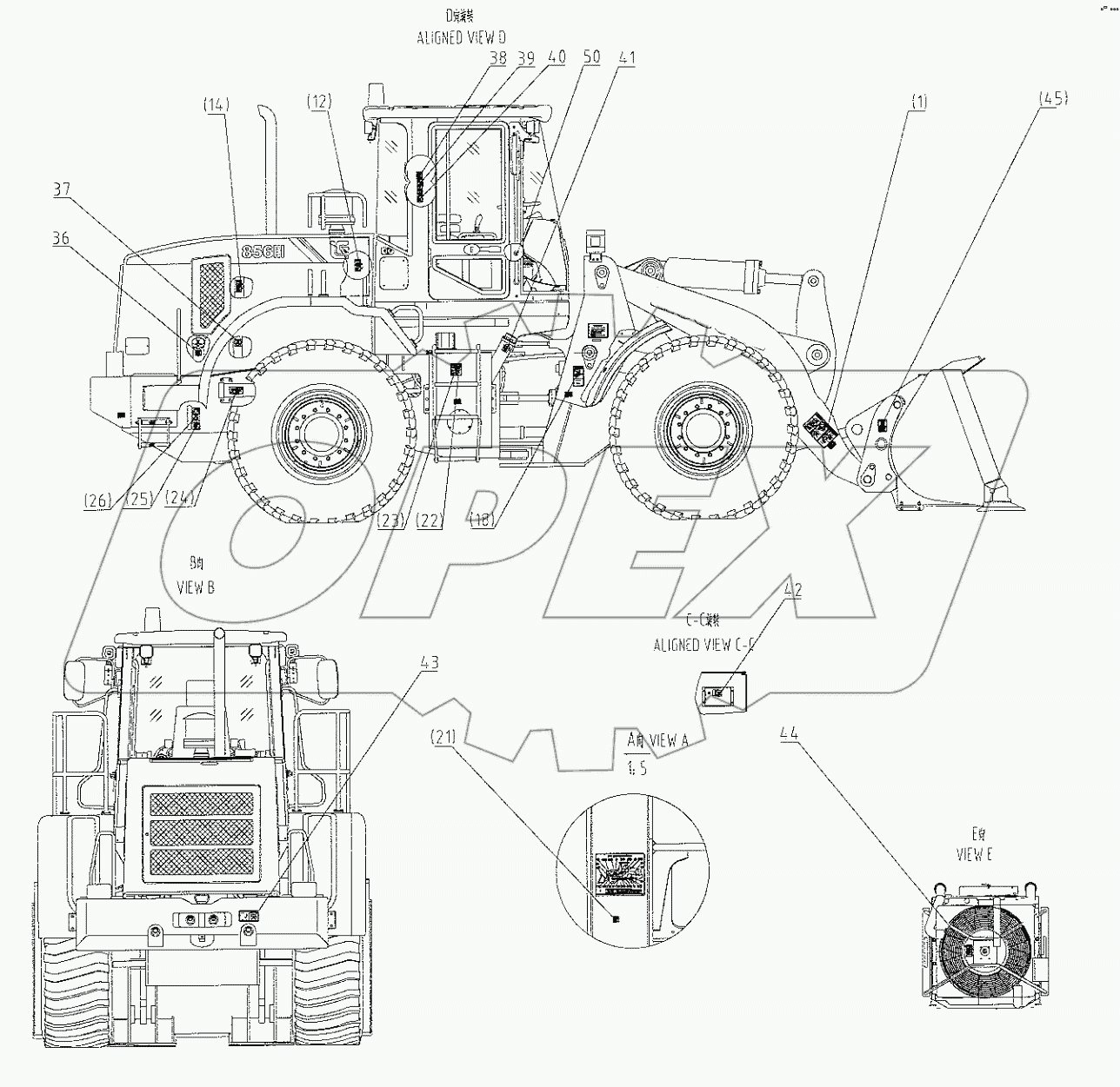  45E0740 008 DECAL GROUP