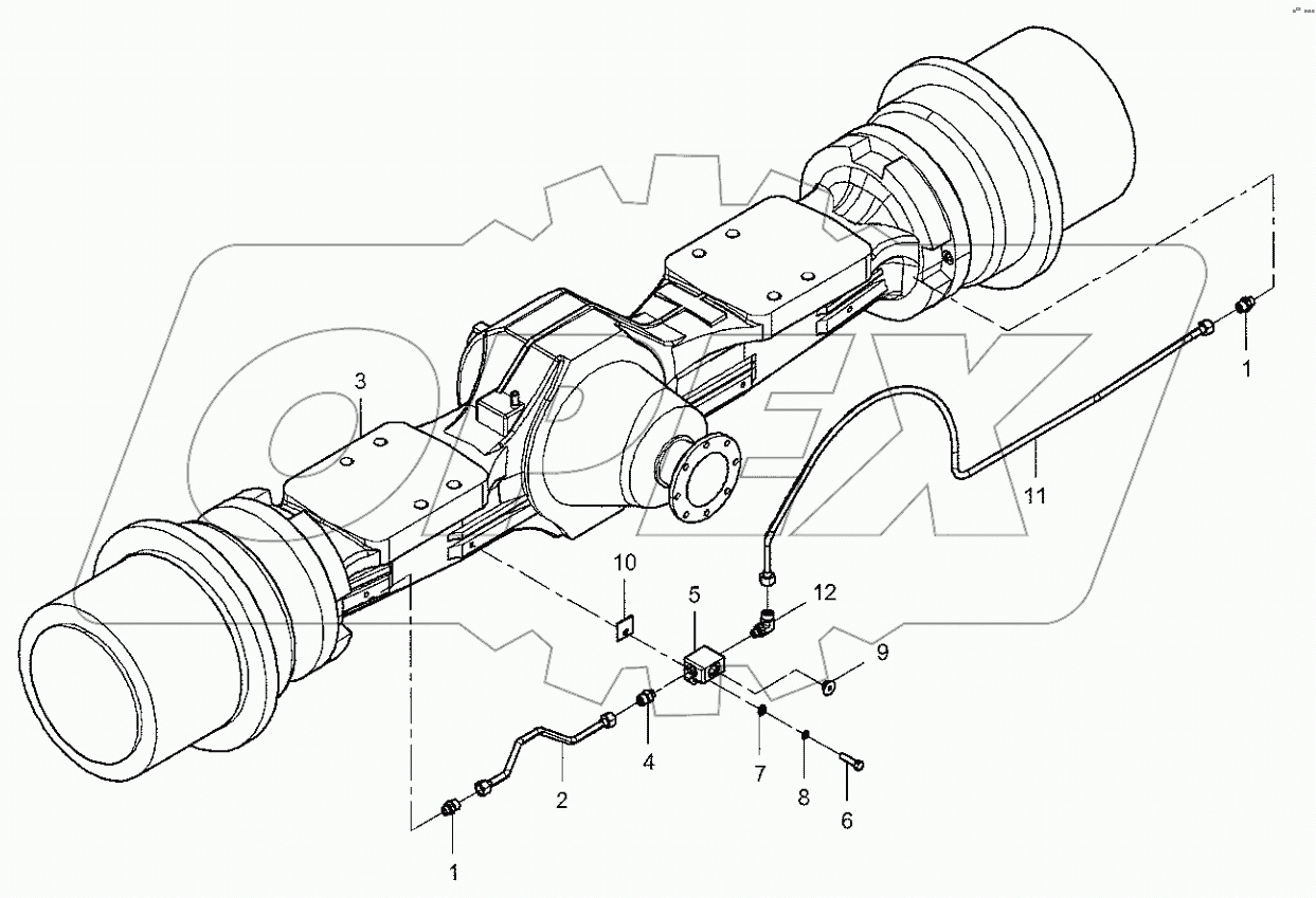  51C0018 002 FRONT AXLE GP