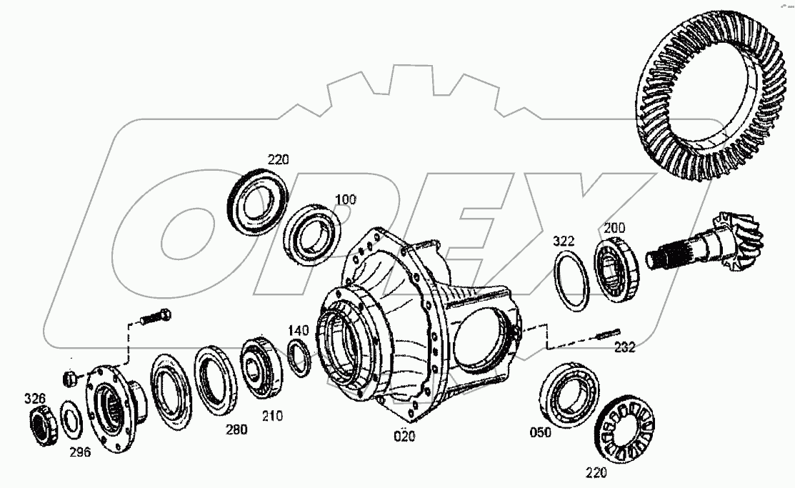  4460 115 004 01 DIFF CARRIER