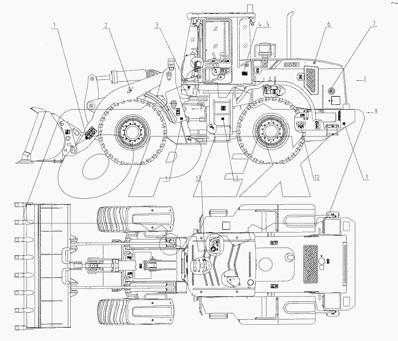  45E1354 001 NAME PLATE GP