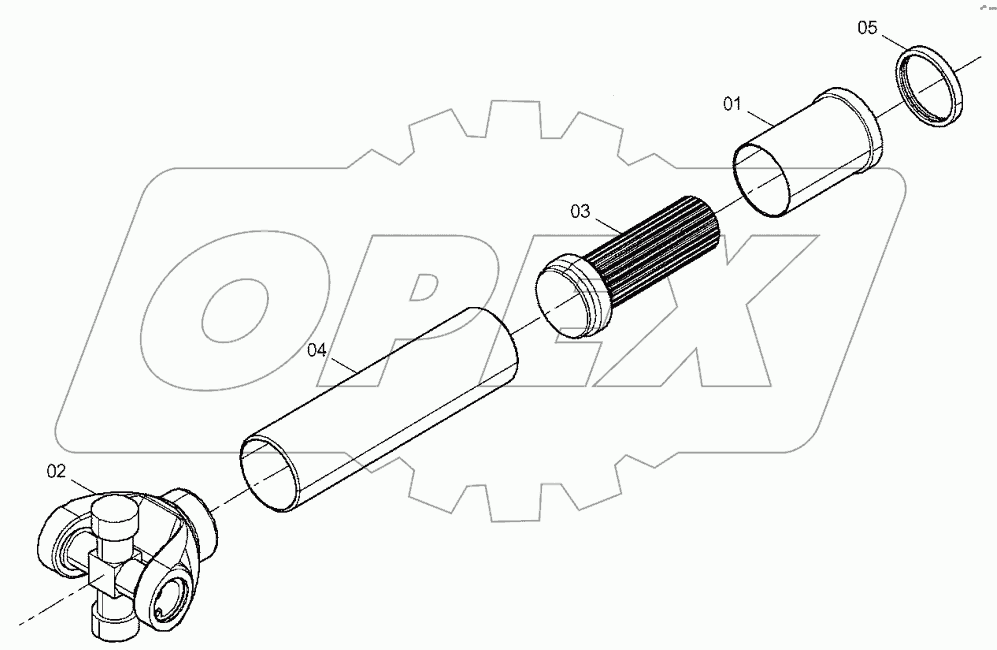  41C1368 000 FRONT DRIVE SHAFT GP