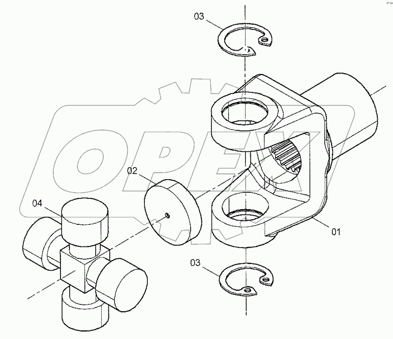  41C1365 000 REAR DRIVE SHAFT