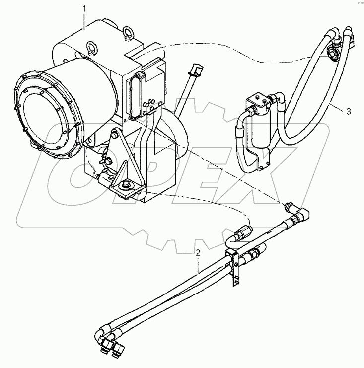  05E0291 002 GEARBOX & TORQUE CONVERTER MOUNTING