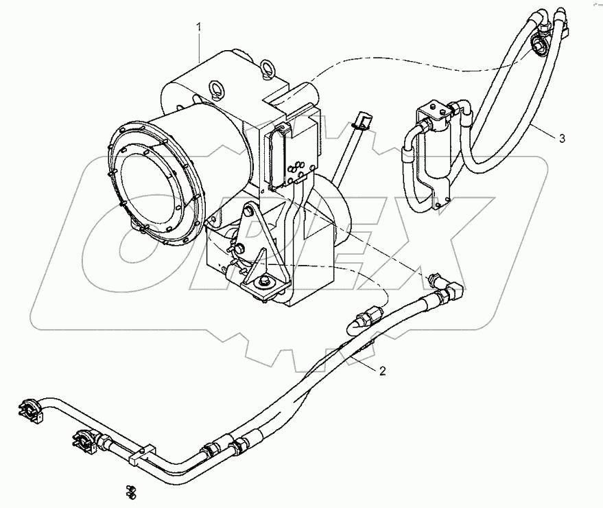  05E0130 006 GEARBOX & TORQUE CONVERTER MOUNTING