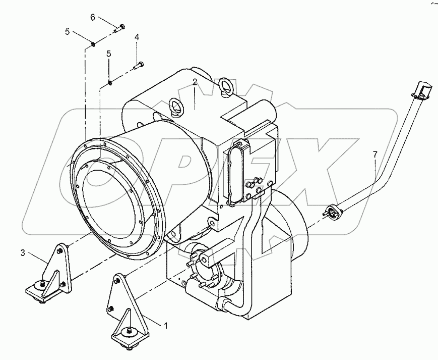  42C0867 000 GEARBOX & TORGUE CONVERTER MOUNTING