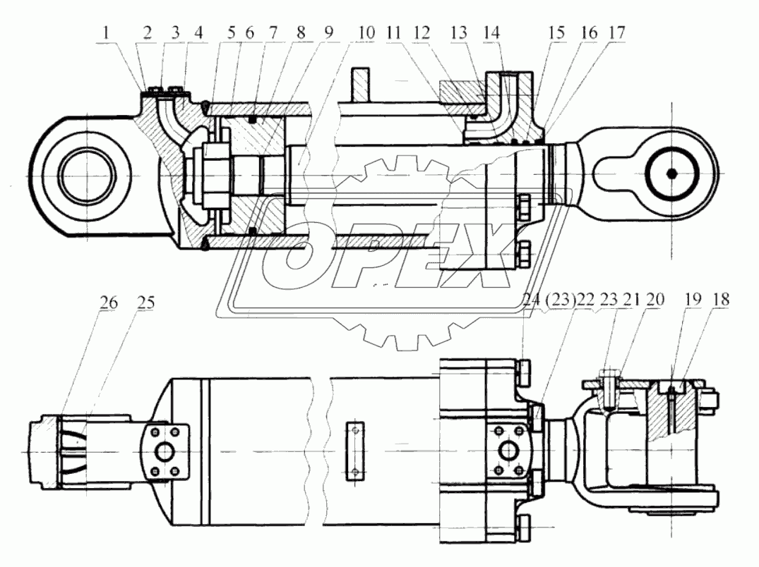 10C0091 Гидроцилиндр подъема