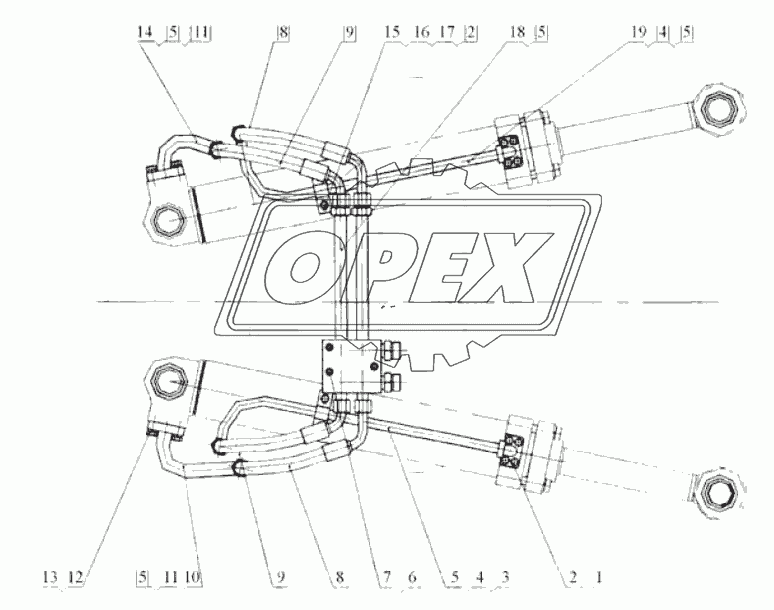 00С0211 Гидроцилиндр опрокидывания в сборе