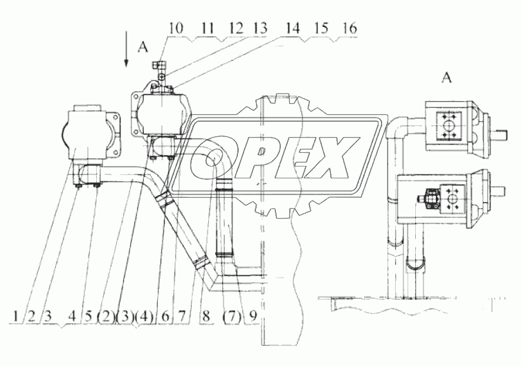 44C0060 Блок гидронасосов