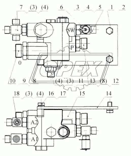 45C0030 Клапан загрузочный в сборе