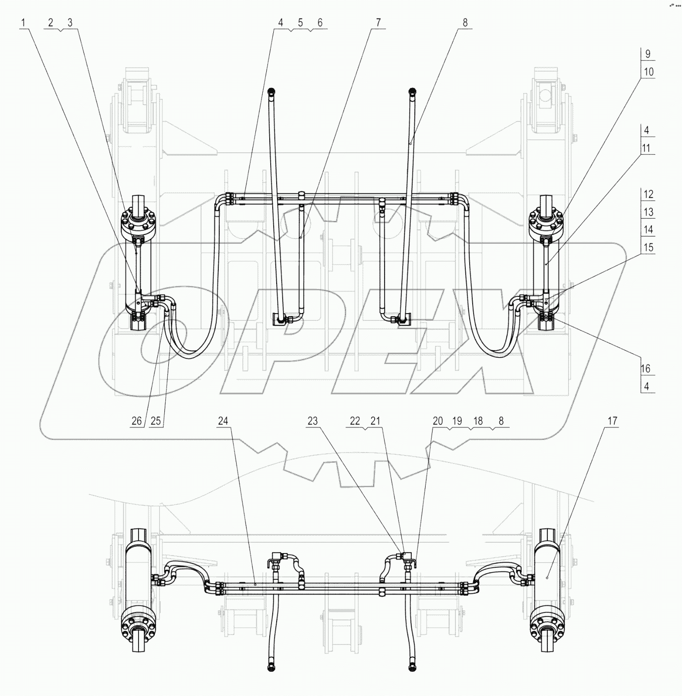 00C3239_000_00 FORK CYLINDER LINES