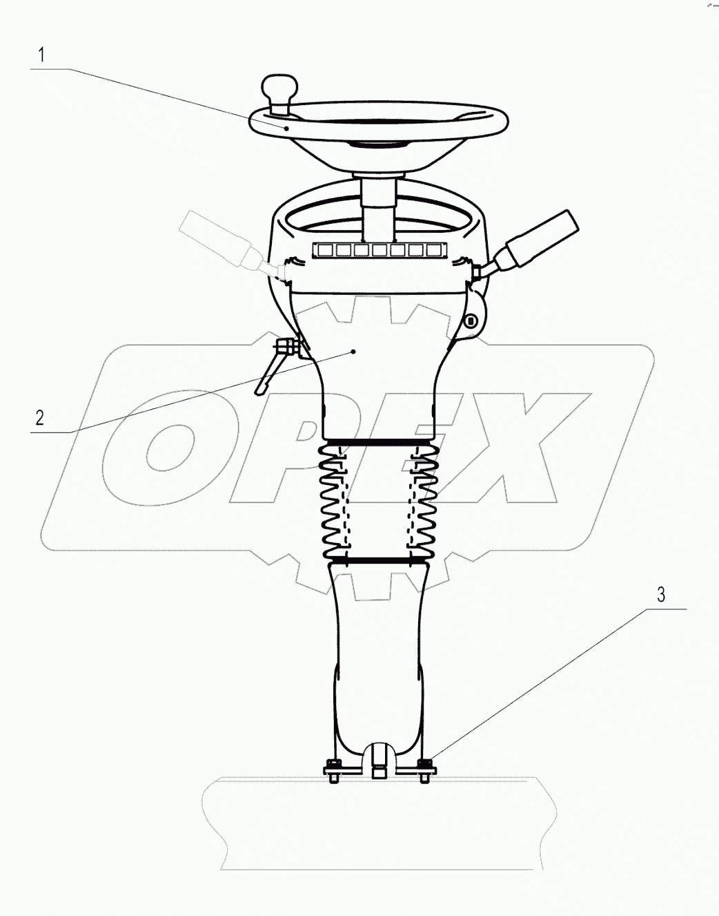47C1855_001_00 STEERING COLUMN AS