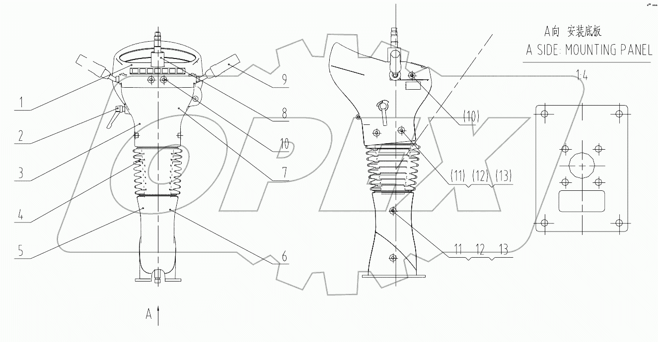 47C2420_000_00 STEERING COLUMN GP