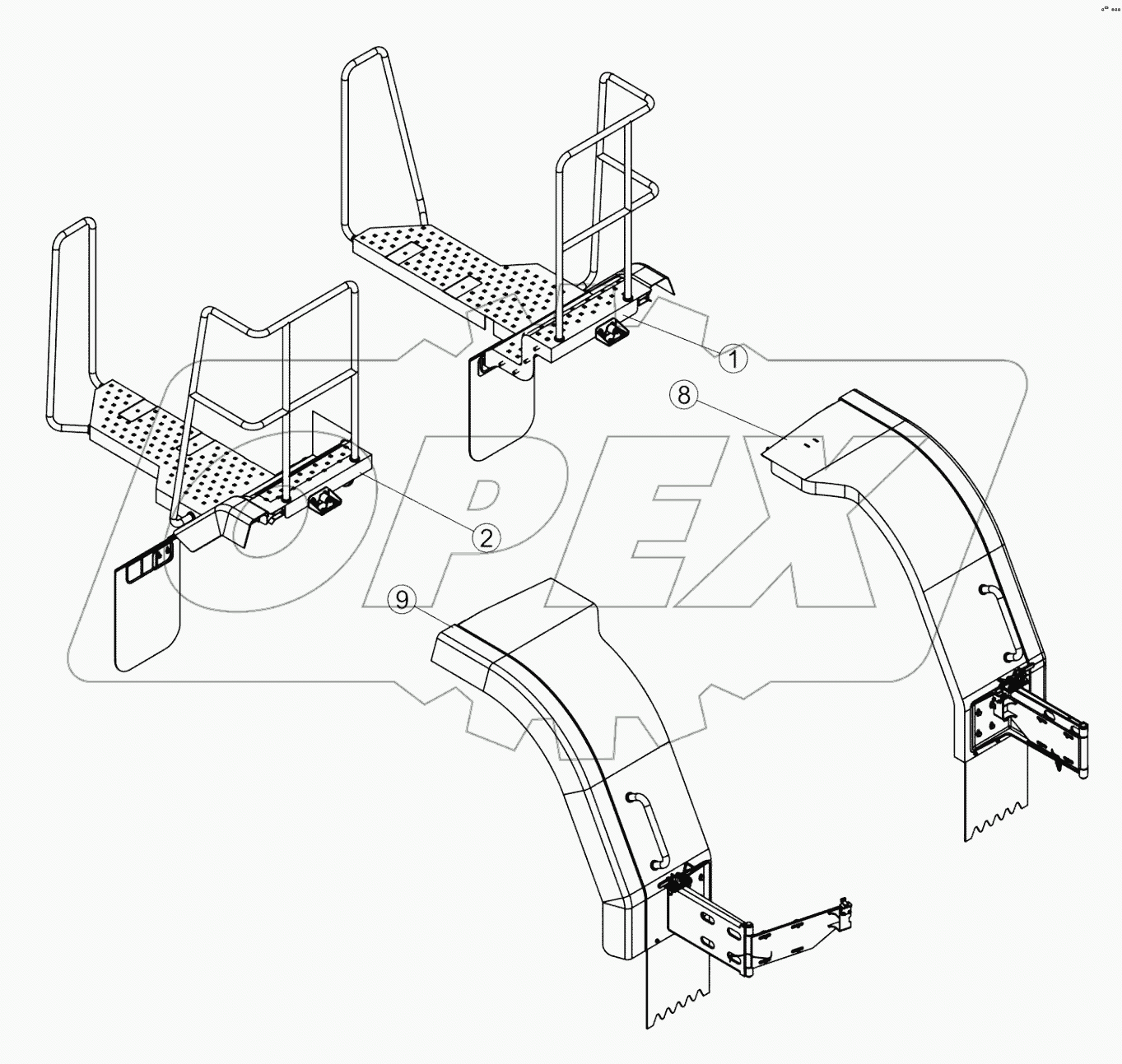 43E0310_001_00 REAR FENDER AS