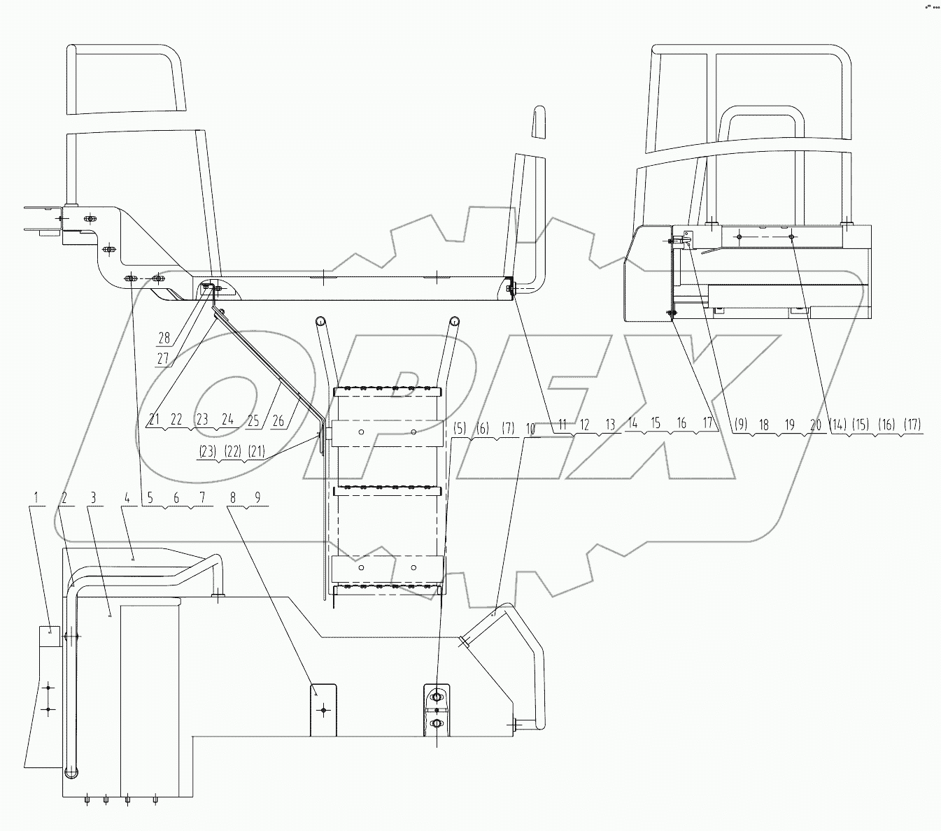 48C1166_000_00 REAR FENDER-LH