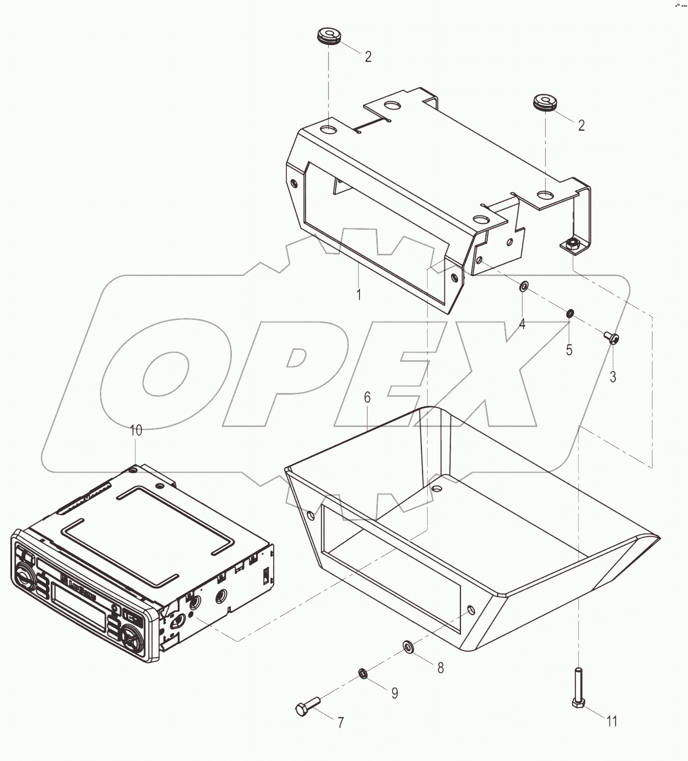 46C1841_004_00 RADIO/CASSETTE PLAYER