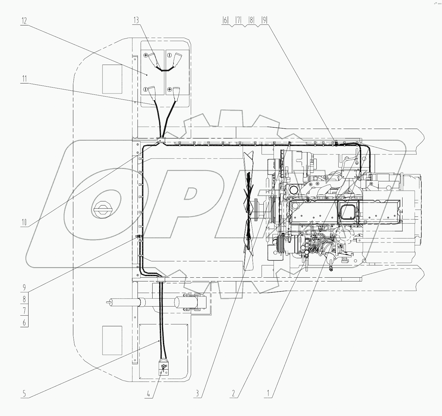 46C3333_000_00 BATTERY WIRING