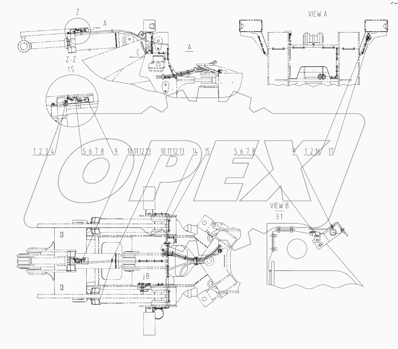 46C4465_002_00 FRONT FRAME WIRING