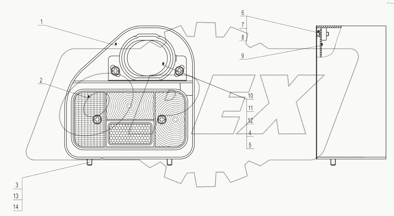 46C2831_002_00 REAR FLOODLIGHT-LH
