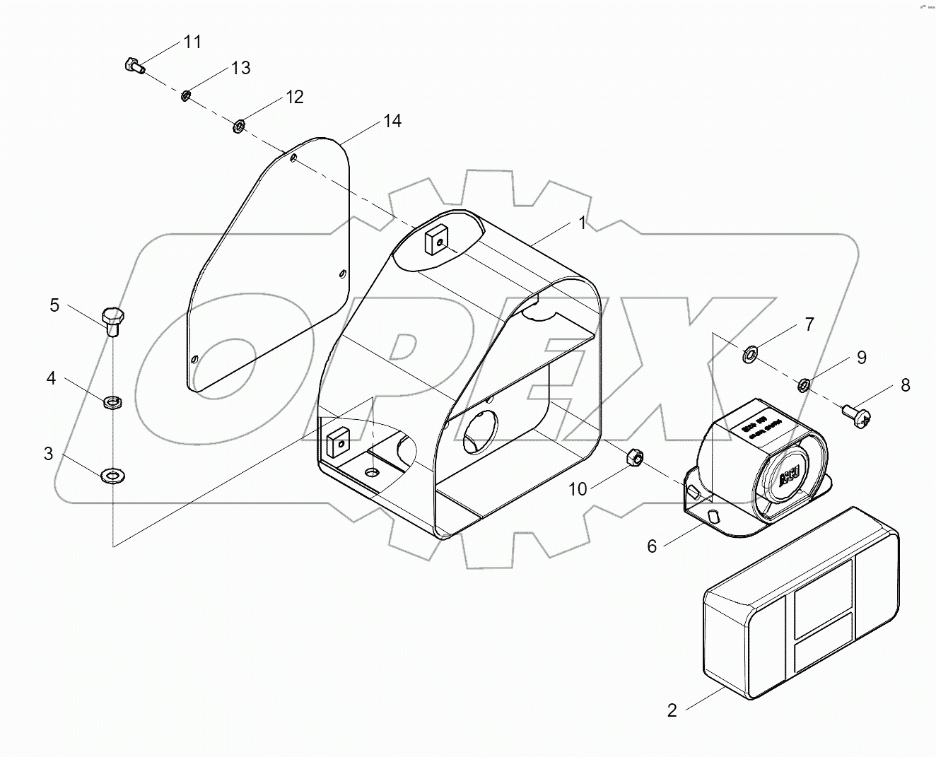 46C7691_001_00 TAILLIGHT MOUNTING AS-LH