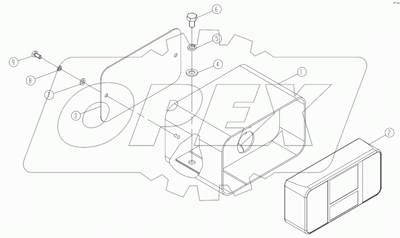 46C7743_000_00 TAILLIGHT MOUNTING AS-RH