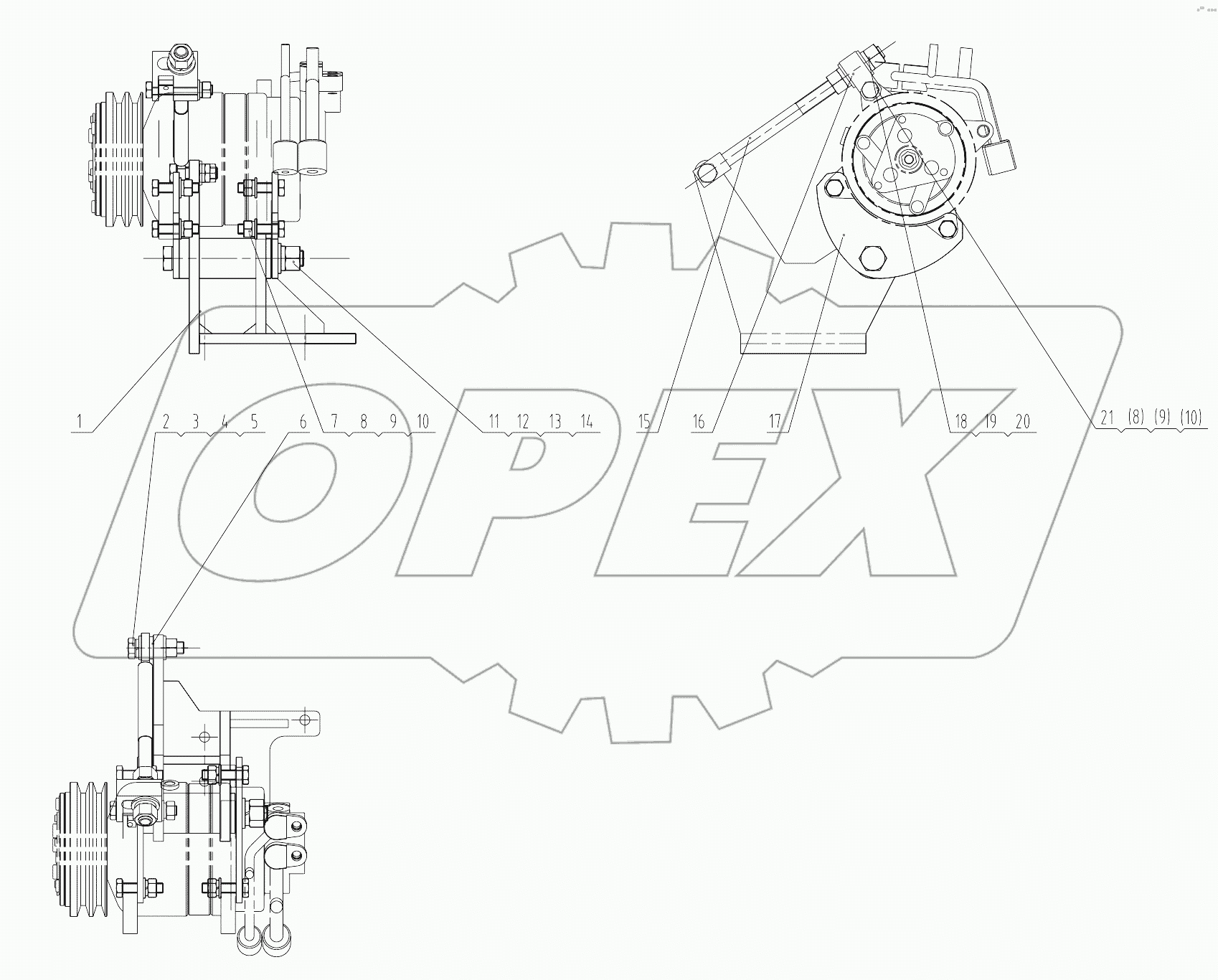 46C3440_001_00 COMPRESSOR BRACKET AS