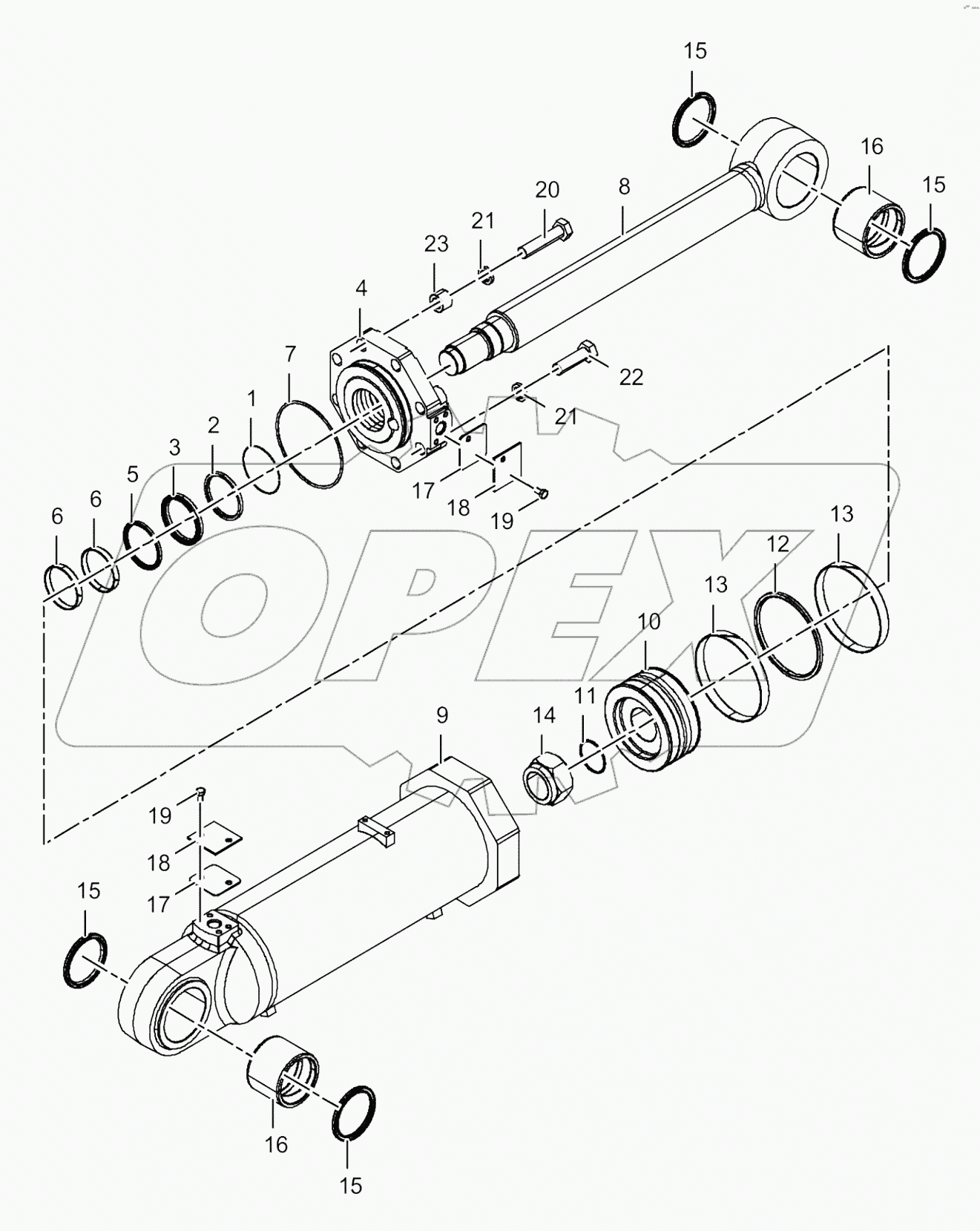 10C0182_004_00 BUCKET TILTING CYLINDER