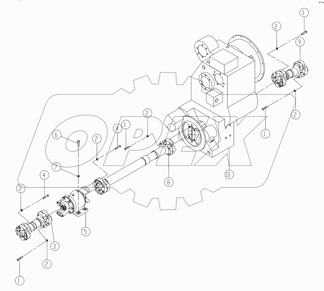03E0096_003_00 SUPPORT&DRIVE SHAFT SYSTEM