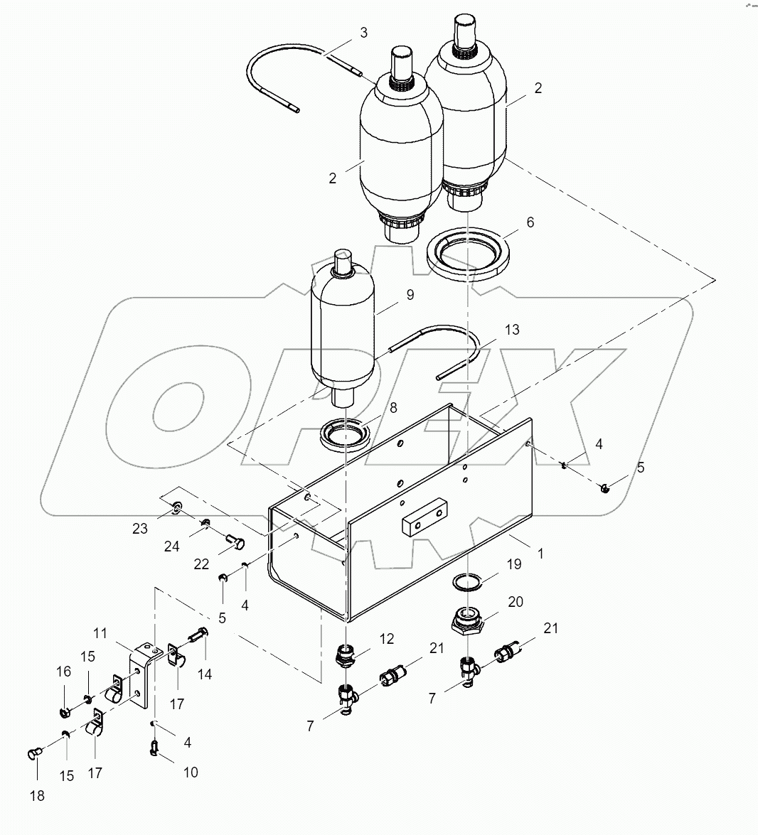 45C0315_002_00 ACCUMULATOR MOUNTING AS