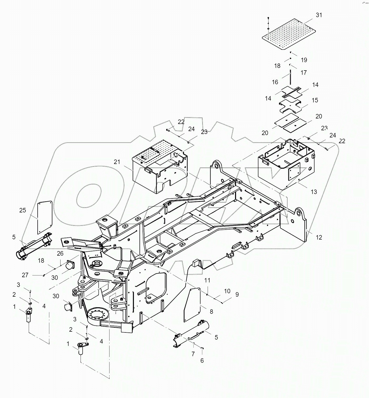 30E0639_002_00 REAR FRAME AS