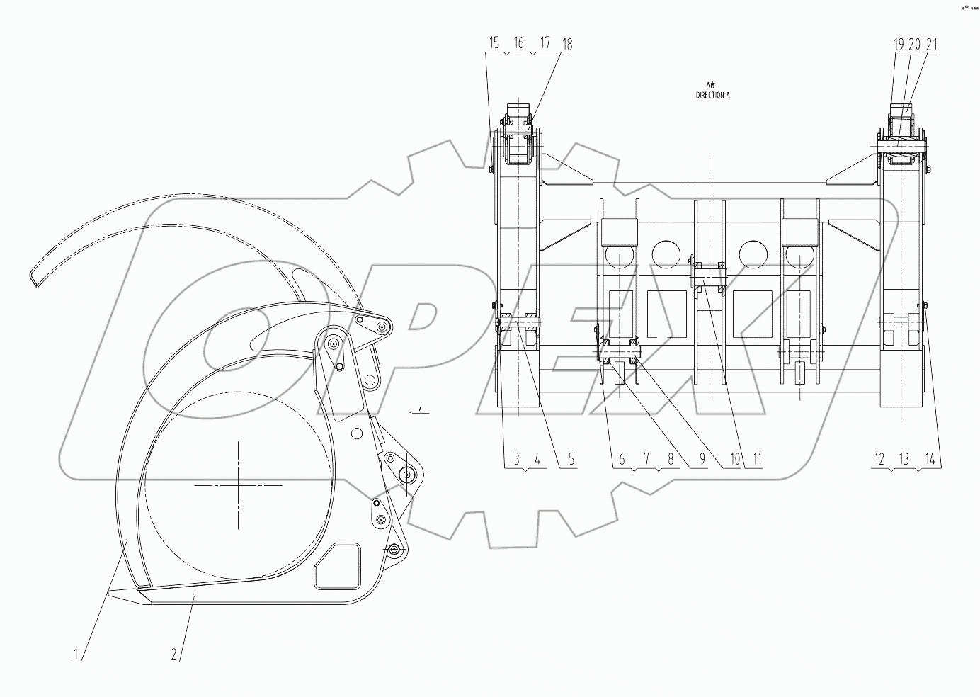 43C0815_000_00 LOGGING FORK CLAMP